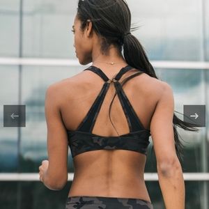 Zyia adjustable camo bra